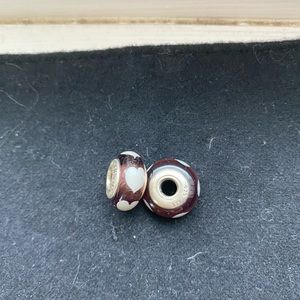 Pandora heart charm in purple